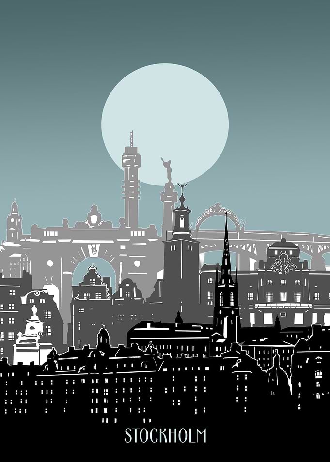 stockholm city minimal