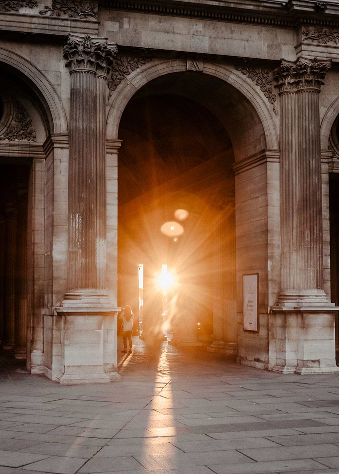 Sunset Spreading Light