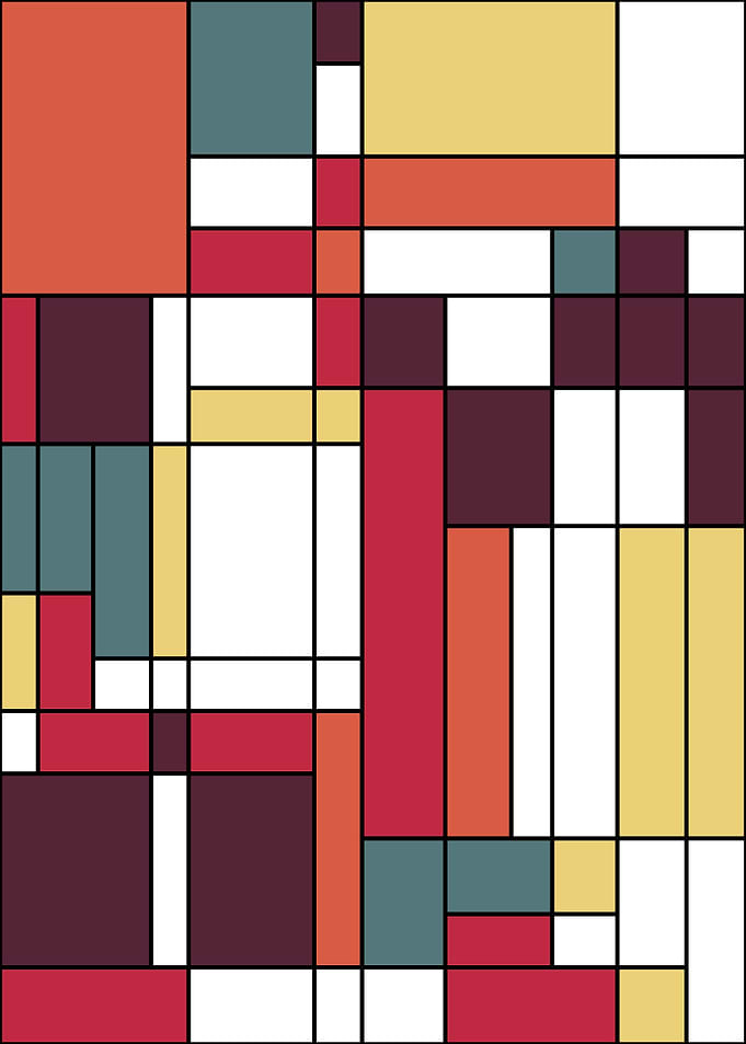 Piet Mondrian style