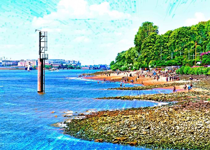 Elbe beach life
