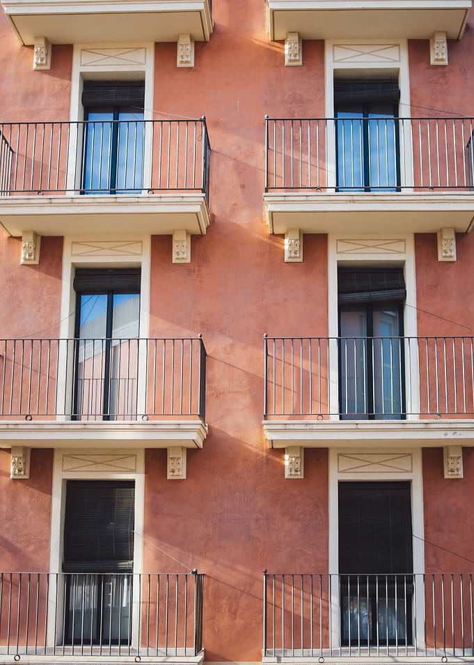 Pink Spanosh Building