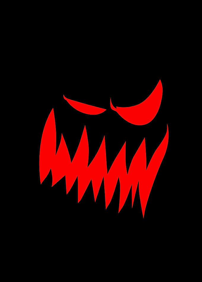Laughing Evil Faces