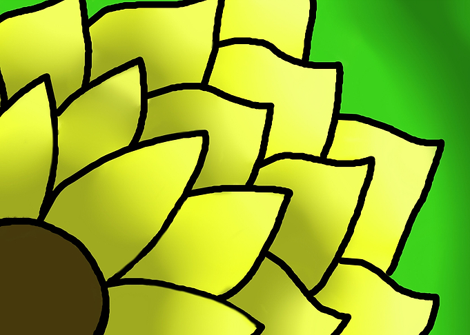 glowing sunflower