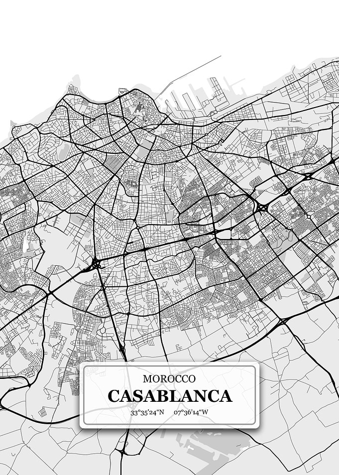 Casablanca City Map