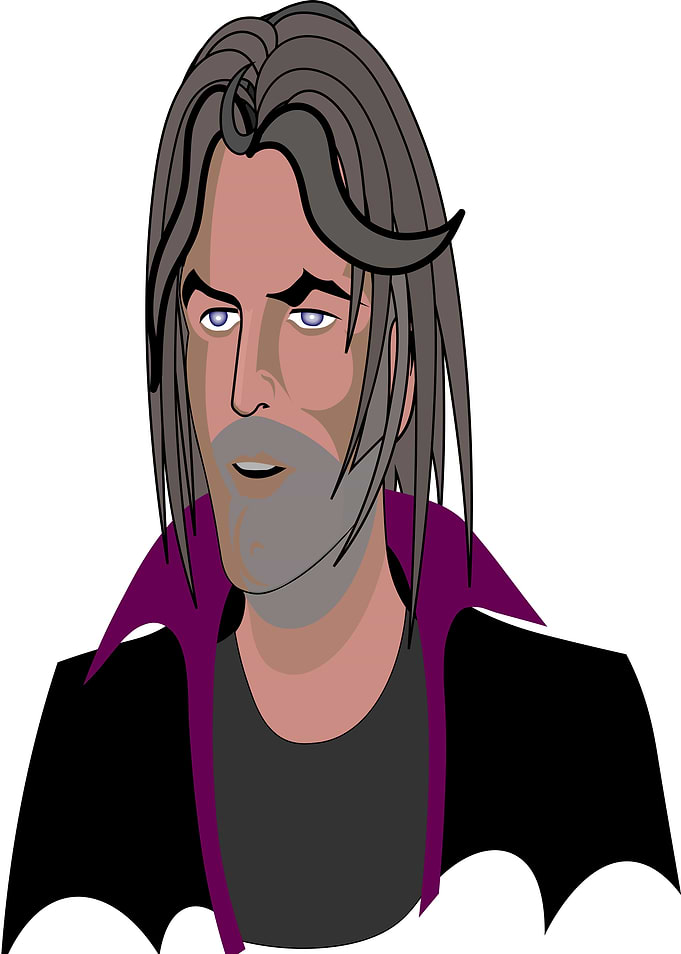 Long haired male form