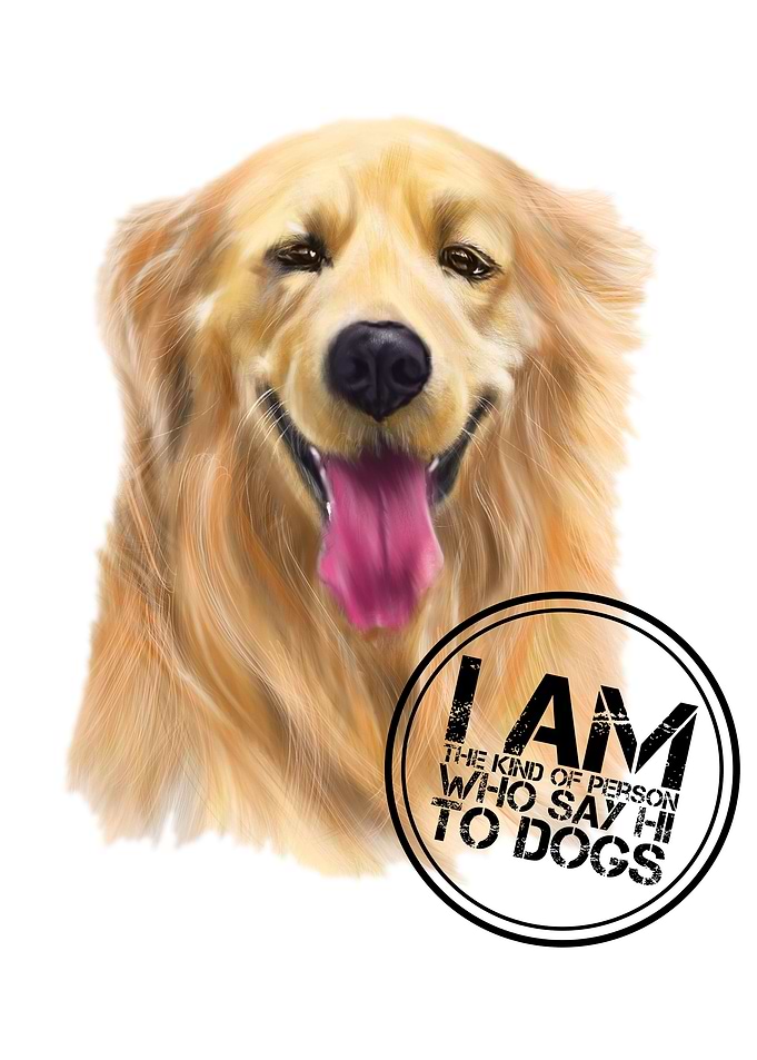 I say Hi to dogs