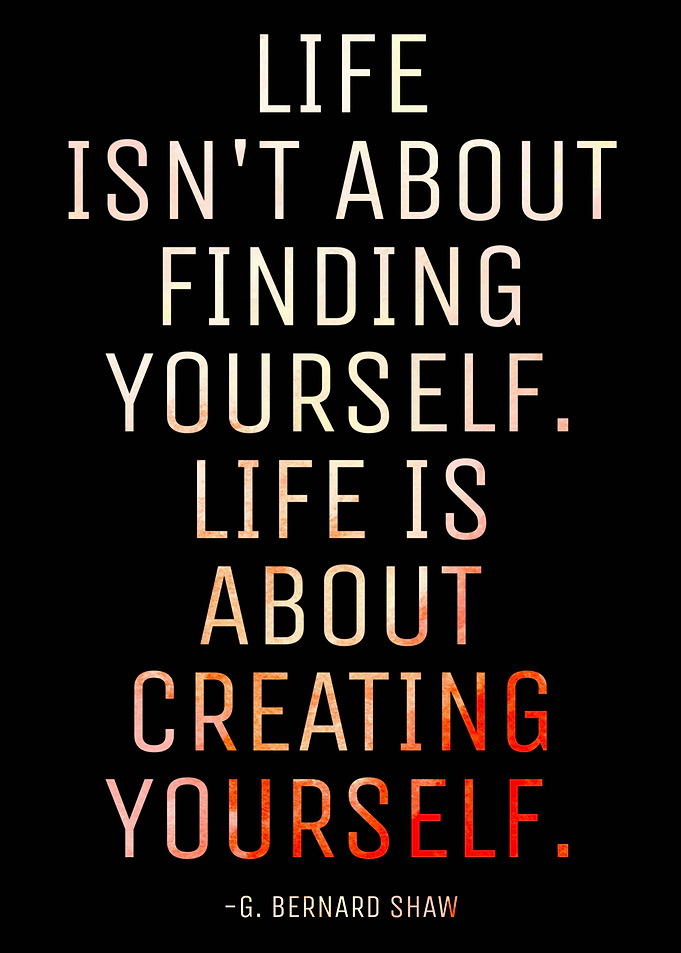 Creating Yourself