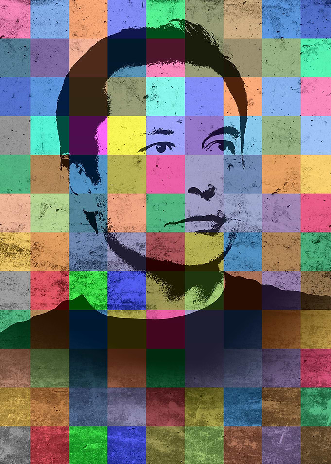 Elon Musk Portrait Art
