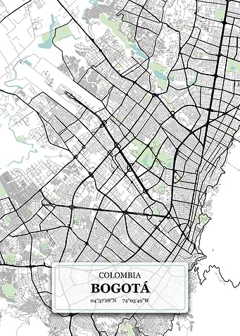 Bogota Columbia City Map