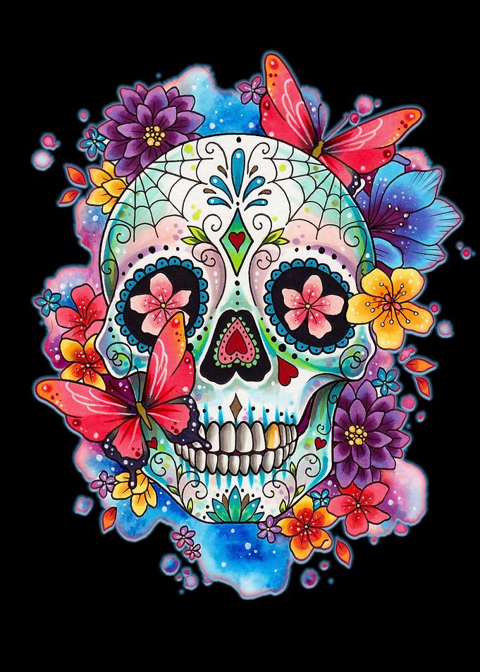 Tattoo Style Sugar Skull