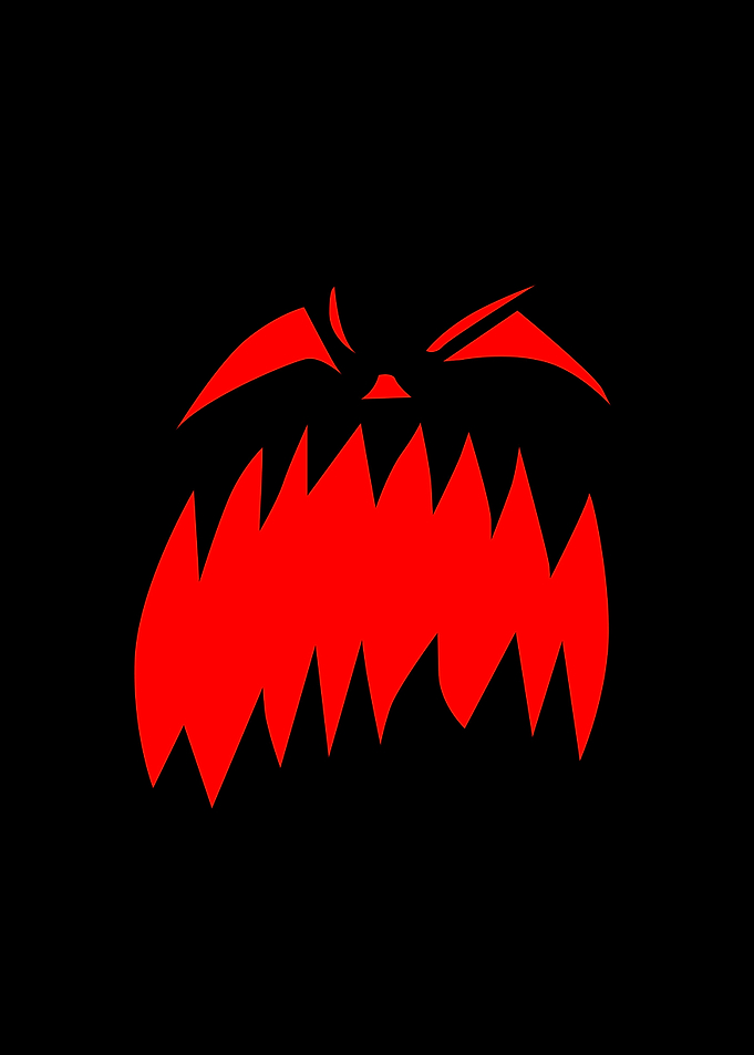 Evil Face Jack o Lantern 3