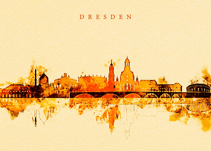 Dresden Germany Skyline