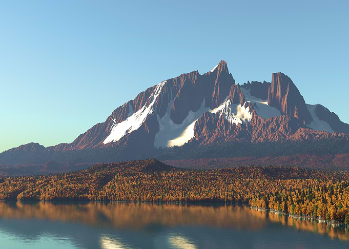 Sundered Mountain Autumn