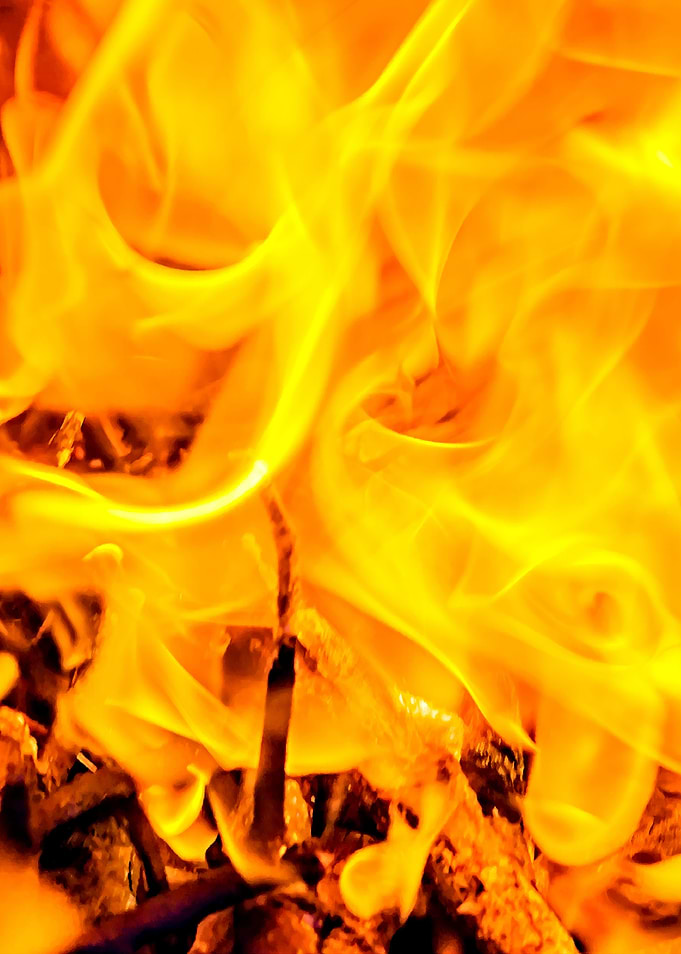 Burning Fire Vertical