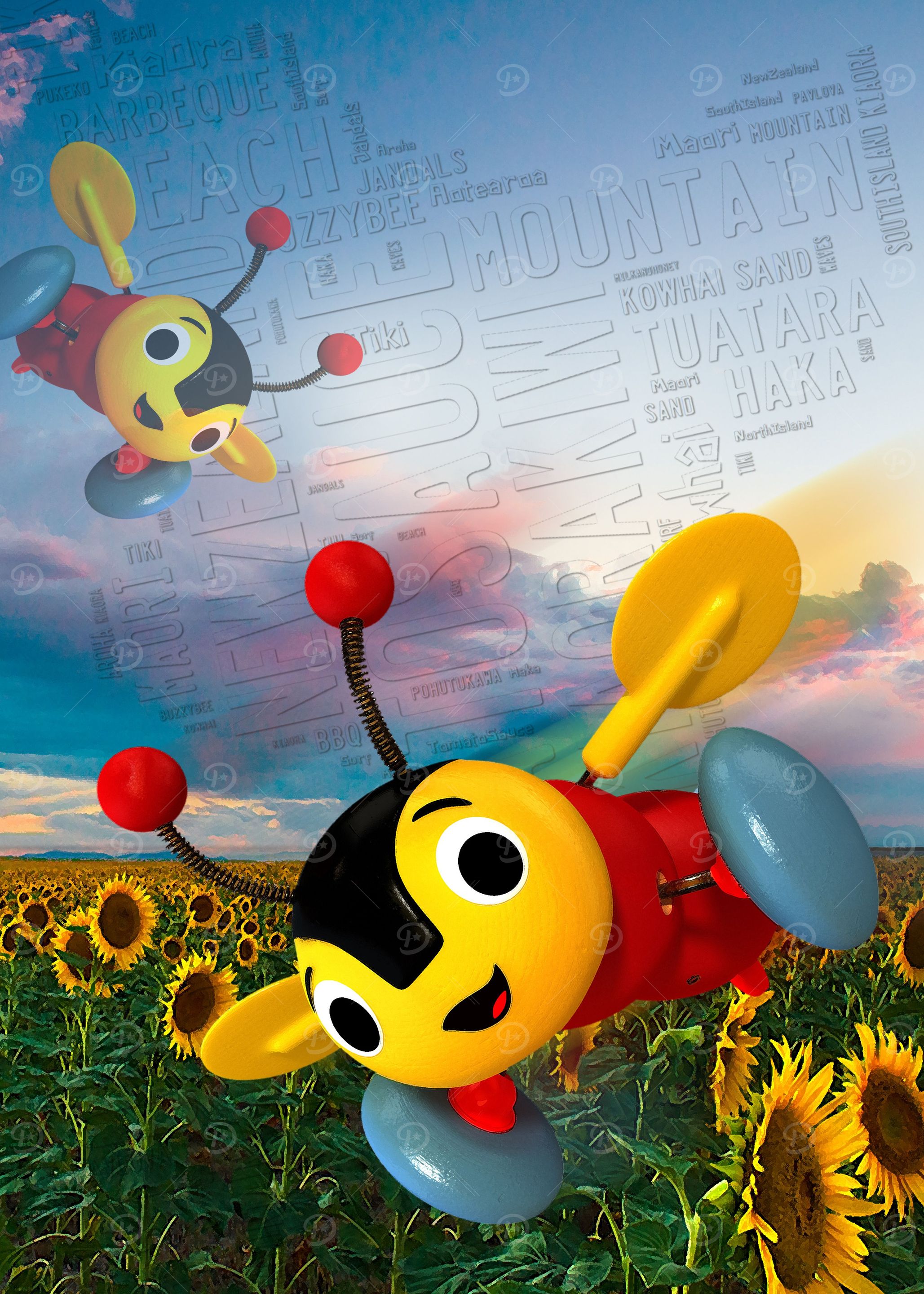 Buzzy Bee Portrait