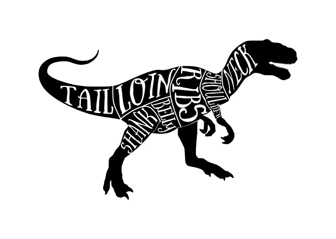 Trex butcher cuts
