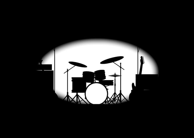 Half Tone Rock Band Poster