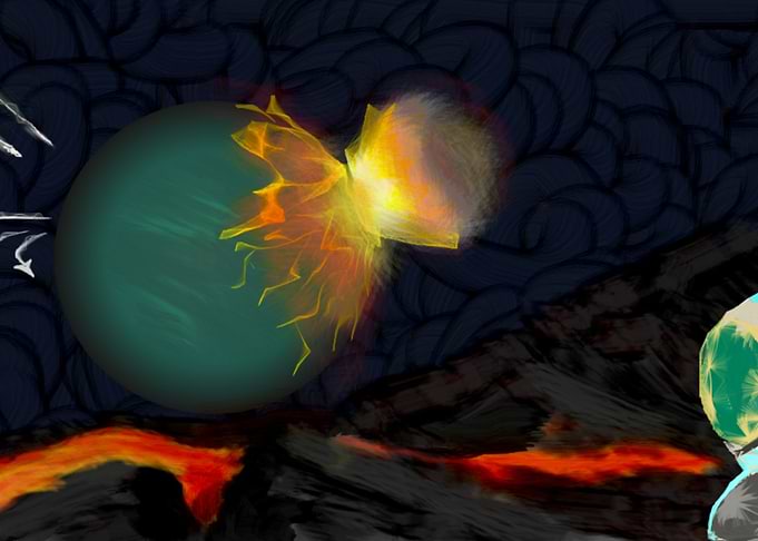 Planet collision