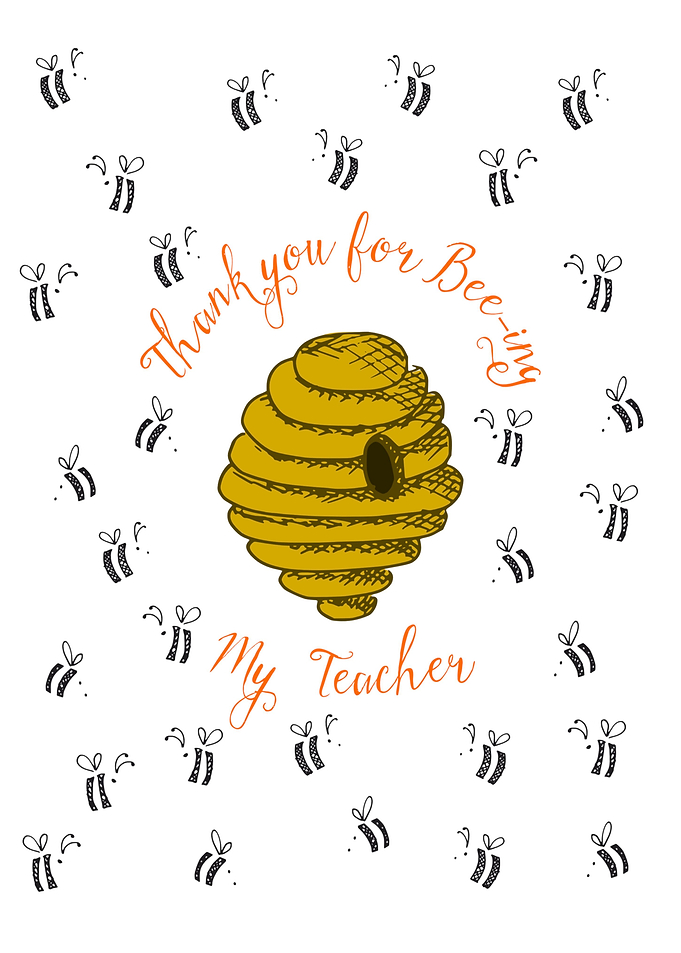 Bee hive teacher art