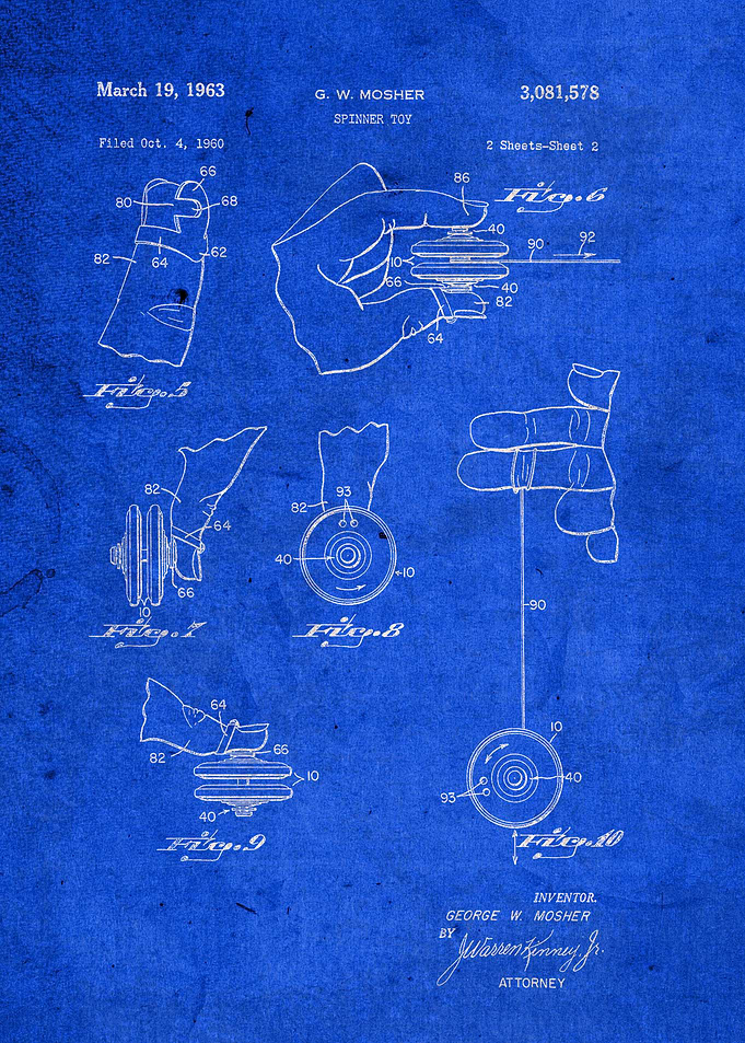 Spinner Toy Patent Art