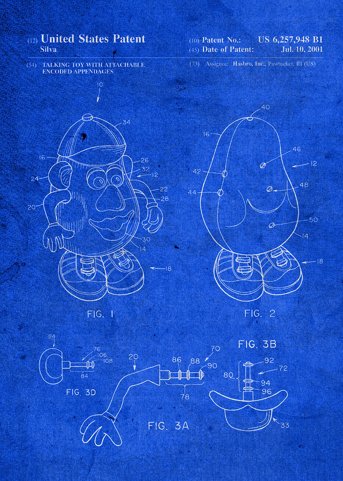 Mr Potato Head Toy Patent