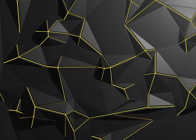 Black cracked wall