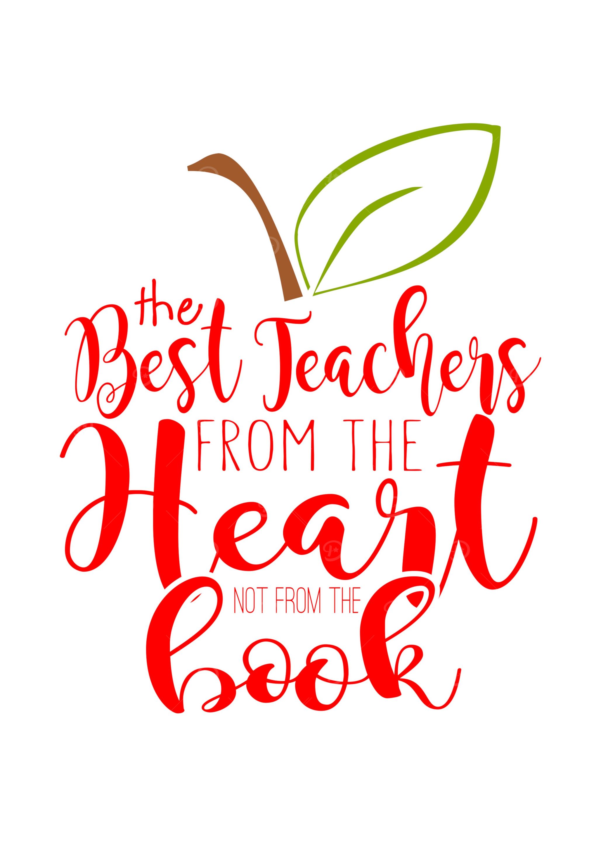Teacher heart apple