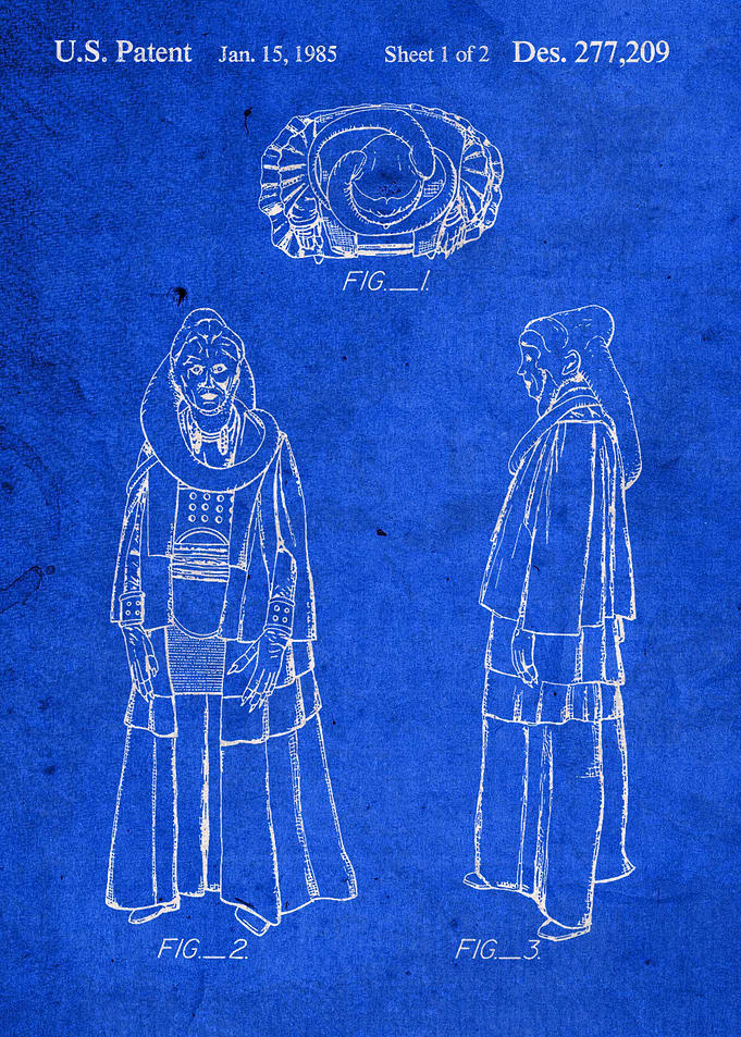 Bib Fortuna Toy Patent Art