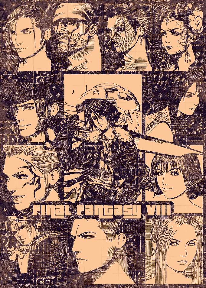 final fantasy 8 doodle
