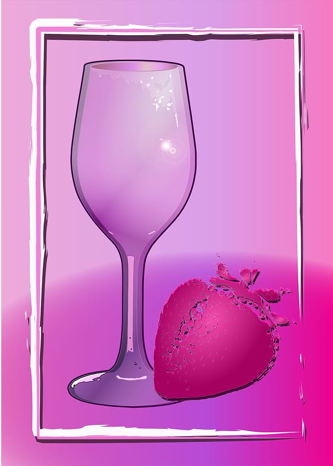 Glass Strawbery