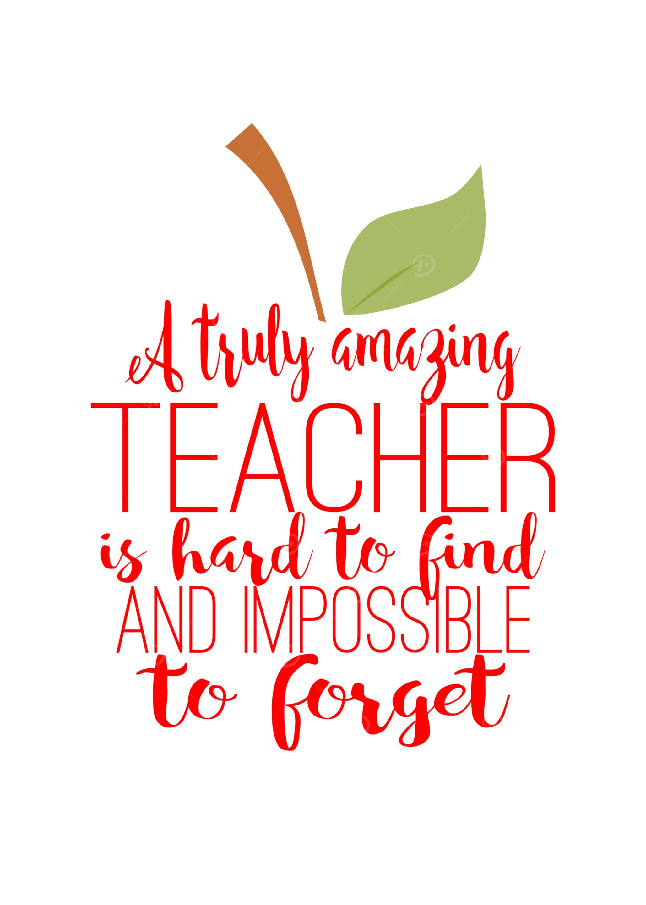 Teacher word art apple