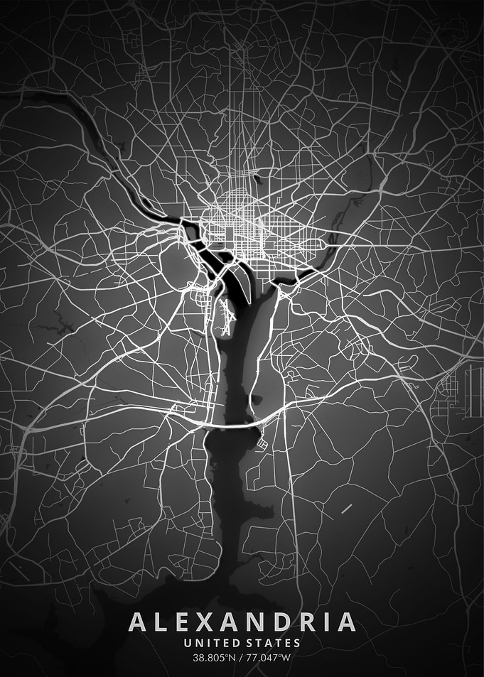 Alexandria Map Posters