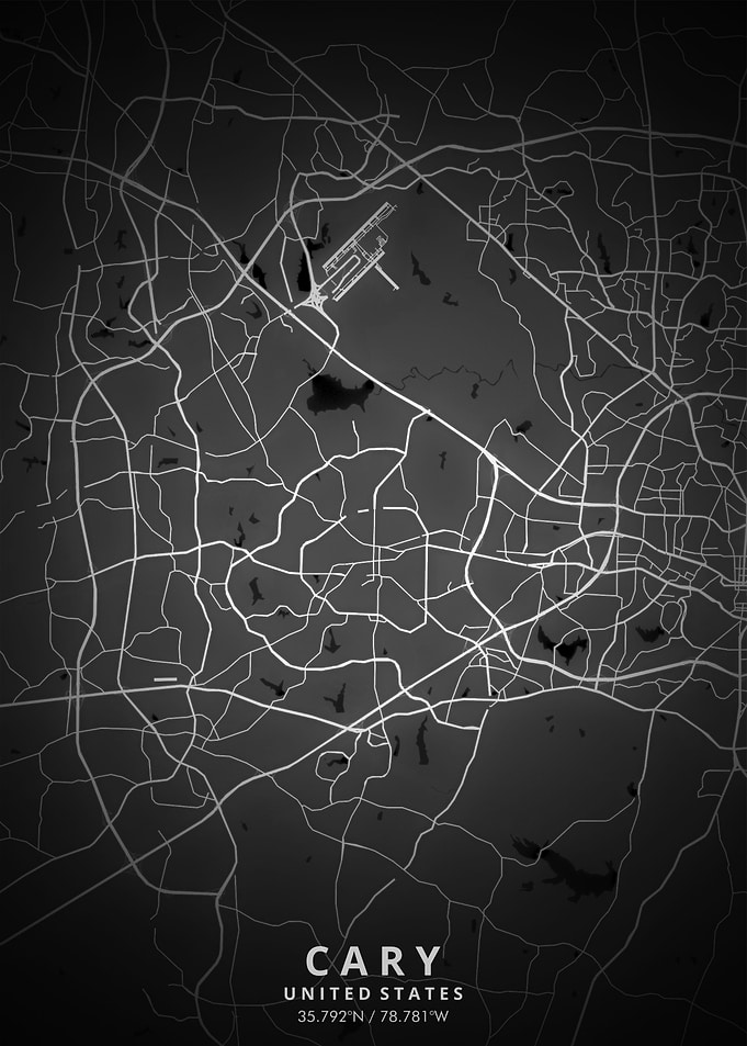 Cary Map Posters