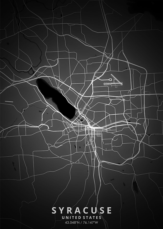 Syracuse Map Posters