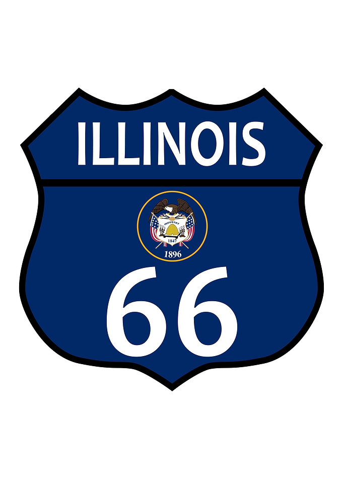 Route 66 Illinois Sign