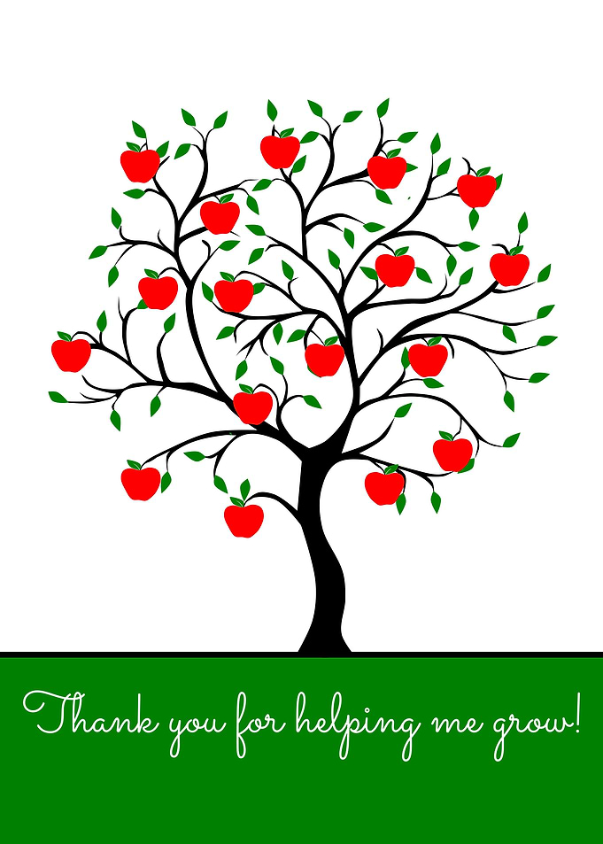 Teacher apple tree