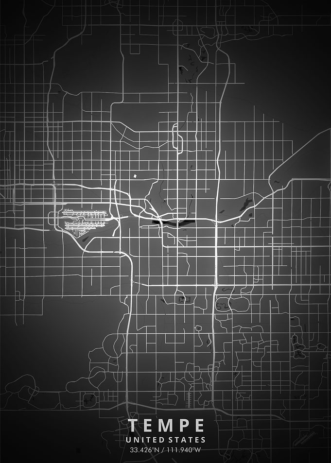 Tempe Map Posters