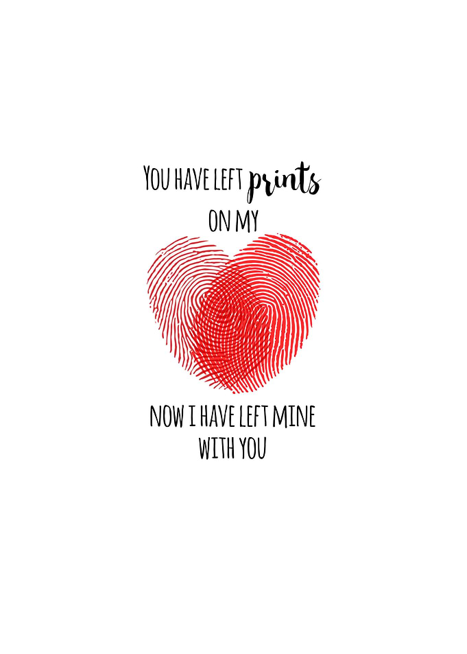 you left fingerprints on