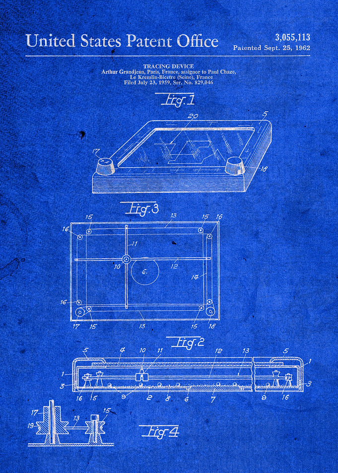 Etch a Sketch Toy Patent