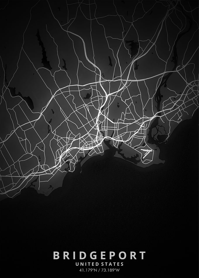 Bridgeport Map Posters
