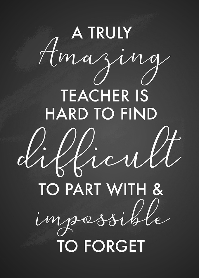 Amazing teacher chalkboard