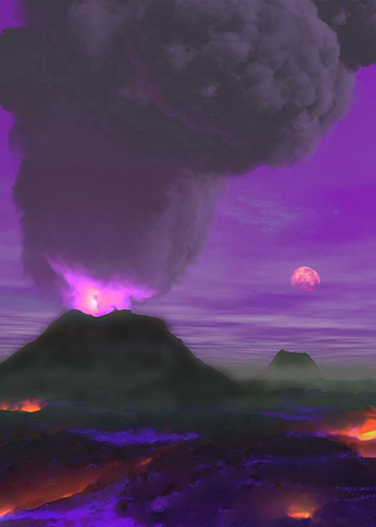 Exoplanet Volcano