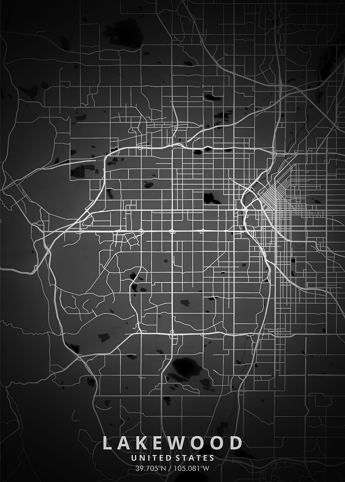 Lakewood Map Posters