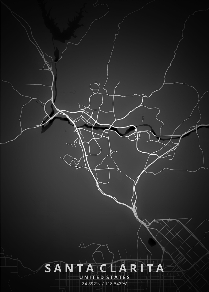 Santa Claritao Map Posters