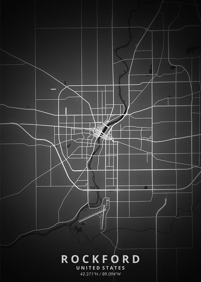 Rockford Map Posters