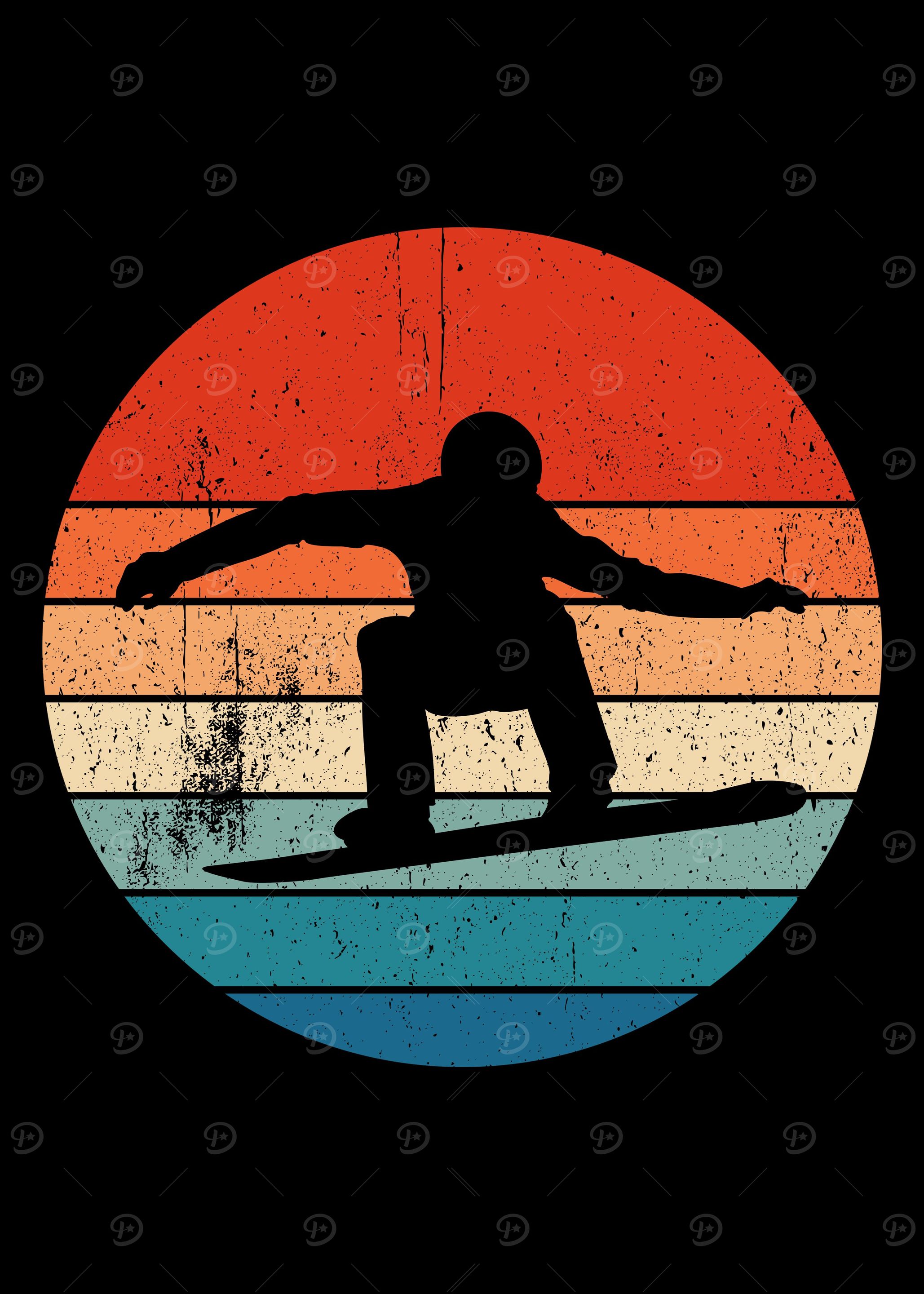 SNOWBOARD VINTAGE POSTER