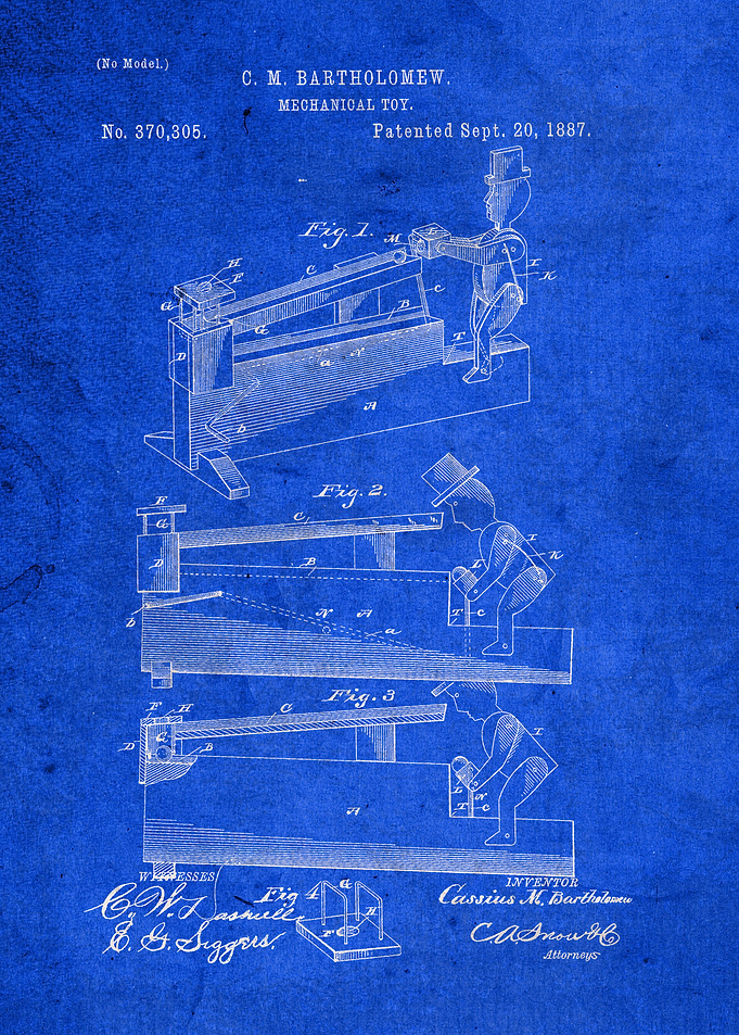 Mechanical Toy Patent Art