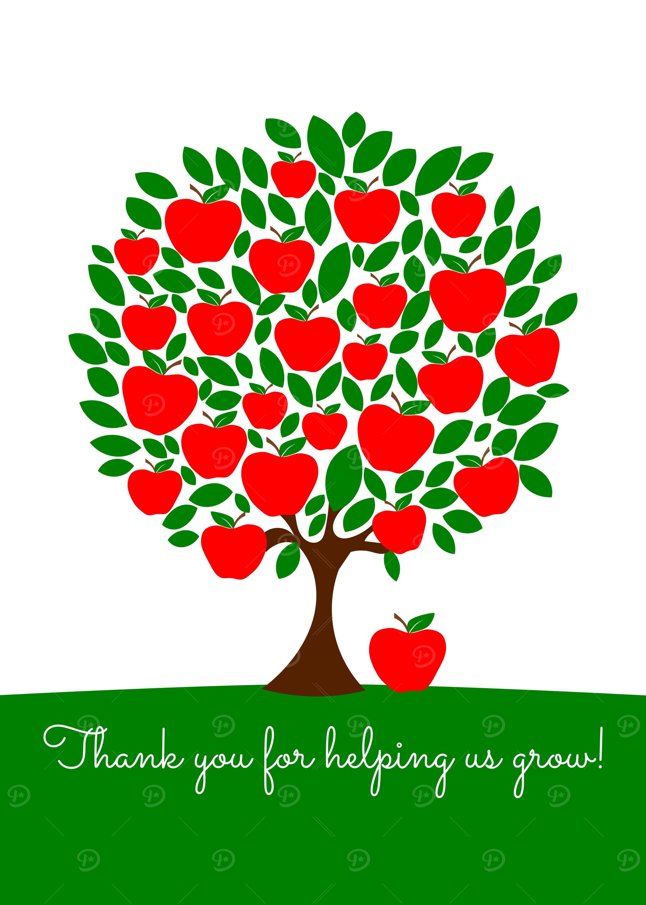 teacher apple tree gift