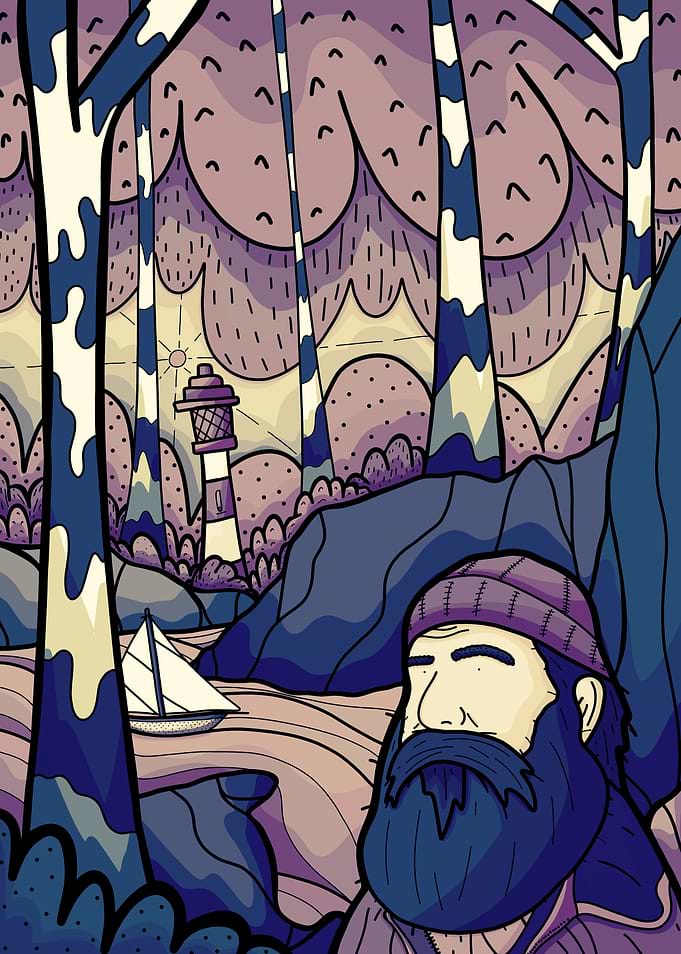 The forest fisherman