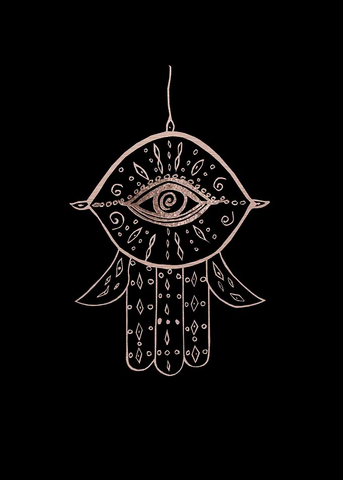 Hamsa Hand Rose Gold 1